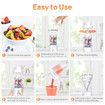 Rechargeable Portable Blender for Shakes and Smoothies,22OZ Mini Personal Blender with 6 Blades,Strong Cutting Bender Bottle Electric Cup,White