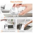 Rechargeable Portable Blender for Shakes and Smoothies,22OZ Mini Personal Blender with 6 Blades,Strong Cutting Bender Bottle Electric Cup,White