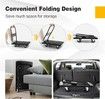 Folding Cart Dolly,Moving Platform Hand Truck 360° Swivel Wheels,Spacious & Non-Slip Loading Area,Rolling Flatbed Cart for Loading & Storage, 200kgs