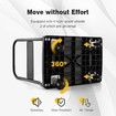 Folding Cart Dolly,Moving Platform Hand Truck 360° Swivel Wheels,Spacious & Non-Slip Loading Area,Rolling Flatbed Cart for Loading & Storage, 200kgs