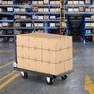 Folding Cart Dolly,Moving Platform Hand Truck 360° Swivel Wheels,Spacious & Non-Slip Loading Area,Rolling Flatbed Cart for Loading & Storage, 200kgs