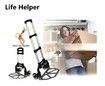 Professional Heavy-Duty 70kgs Capacity Aluminum Folding Hand Truck/Luggage Cart With Adjustable Handle, Folding Away Wheels, And Bungee Cord