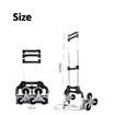 Stair Climbing Hand Truck 70kgs,Heavy Duty Dolly Cart for Stairs,Folding Stair Climbing Trolley with Six Wheels and Telescoping Handle