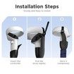 Handle Attachments Compatible with Oculus Quest 2 Controller Accessories,VR Gorilla Tag Long Arms Dual Extension Grips,Black