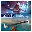 Handle Attachments Compatible with Oculus Quest 2 Controller Accessories,VR Gorilla Tag Long Arms Dual Extension Grips,Black