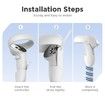 Handle Attachments Compatible with Oculus Quest 2 Controller Accessories,VR Gorilla Tag Long Arms Dual Extension Grips,White