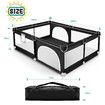 Baby Playpen Safety Gate Pen Fence Kids Playground Indoor Play Activity Centre Game Room Enclosure Barrier Yard Mesh Walls 150x200cm