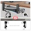 Metal PS5 Stand Horizontal,Under Desk Storage kit for PS5/PS5 Slim Consol,with Controller,Earphone Dock,PS5/PS5 Slim Extensible Accessories
