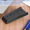 5 Port USB Hub for PS5,High-Speed Expansion Hub Charger Splitter Adapter with 4 USB + 1 USB Charging Port + 1 Type C Port Black (Not for PS5 Slim/PS5 Pro)