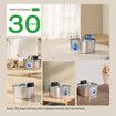 Stainless Steel Pet Wireless Water Fountain 3.2L 3-Modes Pet Drinking Dispenser Sensoring Fountain with Dual Water Outlet