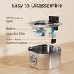 Stainless Steel Wireless Cat Water Fountain 3.2L 3-Modes Pet Drinking Fountain Indoor Cordless Motion Sensor Fountain with Rechargeable Battery Operated