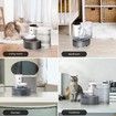 Smart Wireless Pet Water Fountain 3L Large Capacity Automatic Rechargeable Water Dispenser for Dogs and Cats with Anti-Accidental Touch Mode