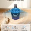 Wireless Cat Water Fountain 3L Battery Operated Automatic Cat Water Dispenser with Motion Sensor,Ultra Quiet Pump
