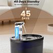 Wireless Cat Water Fountain 3L Battery Operated Automatic Cat Water Dispenser with Motion Sensor,Ultra Quiet Pump