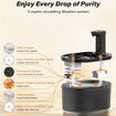 Wireless Cat Water Fountain 3L Battery Operated Automatic Cat Water Dispenser with Motion Sensor,Ultra Quiet Pump