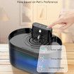 Wireless Cat Water Fountain with Battery Operated 2.2L Automatic Cat Water Dispenser Rechargeable Drinking Fountain for Cats Indoor with Motion Sensor