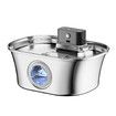 Wireless Cat Water Fountain Stainless Steel,3.2L Pet Fountain Battery Operated with Motion Sensorfor Drinking Multi-Filtration