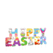 Happy Easter Yard Signs Banner Decorations Outdoor With LED string light Lawn Decorations Eggs Yard Stake Bunny Outdoor Decorative