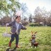 Easter Yard Signs 8pcs with Stakes Cute Bunny Eggs Garden Decorations Outdoor Holiday Welcome Festival Party Supplies Lawn Garden Yard Decor