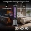 Mosquito Killer Outdoor Indoor Insect Trap USB 1800V Continuous Discharge Bug Zapper Three speed Intelligent Timing Modes Fly Killer Mosquitos Gnats Moths Fruit Flies Black