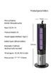 Mosquito Killer Outdoor Indoor Insect Trap USB 1800V Continuous Discharge Bug Zapper Three speed Intelligent Timing Modes Fly Killer Mosquitos Gnats Moths Fruit Flies Black