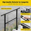 Stair Handrails Outdoor Steps Rail 2-3 Step Staircase Railings Fence Indoor Concrete Balcony Porch Deck 97x102.5cm
