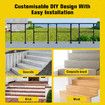 Stair Handrails Outdoor Steps Rail 2-3 Step Staircase Railings Fence Indoor Concrete Balcony Porch Deck 97x102.5cm