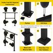 Stair Handrails Outdoor Steps Rail 2-3 Step Staircase Railings Fence Indoor Concrete Balcony Porch Deck 97x102.5cm