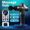 Portable Muscle Massage Gun Handheld Body Fascia Tissue 6 Heads Percussion Vibration Electric Neck Shoulder Leg Back Massager for Athletes
