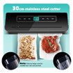 Kitchen Vacuum Sealer Fresh Meat Dry Wet Food Saver Storage Machine Sous Vide Heat Packing 80Kpa 120W Countertop Auto UV Airtight Vac Jar with Bags