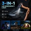 4IN1 Car Jump Starter Pack 12V Portable Tyre Inflator Battery Charger Handheld Power Bank Compact Air Compressor Pump Booster with LED Lights