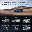 4IN1 Car Jump Starter Pack 12V Portable Tyre Inflator Battery Charger Handheld Power Bank Compact Air Compressor Pump Booster with LED Lights