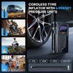 4IN1 Car Jump Starter Pack 12V Portable Tyre Inflator Battery Charger Handheld Power Bank Compact Air Compressor Pump Booster with LED Lights