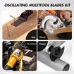 Oscillating Multi Tool Saw Blades Set 35 PCS Steel for Wood Plastic Metal Cutter Grinder Fit Fein Multimaster Dewalt Ryobi Porter Rockwell Hitachi