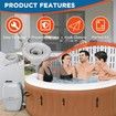 P05767 Air Valve Cap,Compatible with Coleman Bahamas Airjet Saluspa Lay Z Spa Inflatable Hot Tub Replacement One Way Air Valve Cap