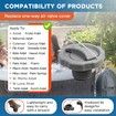 P05767 Air Valve Cap,Compatible with Coleman Bahamas Airjet Saluspa Lay Z Spa Inflatable Hot Tub Replacement One Way Air Valve Cap