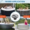 P05767 Air Valve Cap,Compatible with Coleman Bahamas Airjet Saluspa Lay Z Spa Inflatable Hot Tub Replacement One Way Air Valve Cap