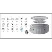 P05767 Air Valve Cap,Compatible with Coleman Bahamas Airjet Saluspa Lay Z Spa Inflatable Hot Tub Replacement One Way Air Valve Cap