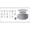 Hot Tub Hose, Plastic 41.7 Inch Hose for P05341 Model