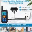 Dog Shock Collar with Remote Control, 3000Ft Range Waterproof IP67 Dog Training Collar for Small Medium Large Dogs with Flash Light