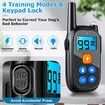 Dog Shock Collar with Remote Control, 3000Ft Range Waterproof IP67 Dog Training Collar for Small Medium Large Dogs with Flash Light