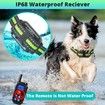 Dog Shock Collar with Remote Control, 3000Ft Range Waterproof IP67 Dog Training Collar for Small Medium Large Dogs with Flash Light