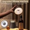 Wireless Bottle Lamp Shades for Table Lamps,3 Level Brightness Touch Lamps,Rechargeable Lamp Cordless Lamp,Modern Wine Bottle Light Walnut 2Pack