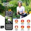 64GB Mini Body Camera Video Recorder, Portable Wearable Hidden Cameras with Clip & Night Vision, Micro Pocket Body Worn Cam for Sport, Home Office