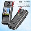 64GB Mini Body Camera Video Recorder, Portable Wearable Hidden Cameras with Clip & Night Vision, Micro Pocket Body Worn Cam for Sport, Home Office