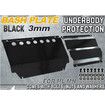 For Mitsubishi Triton ML MN 2006-2015 3mm Bash Plate 2Pcs Powder Coated Black HEAVY DUTY