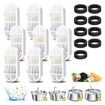 9 Pack Replacement Filters & Replacement Pre-Filter Sponges for Stainless Steel Pet Faountain with Water Level Window for Dog Cat Water Dispenser Bowl