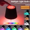 Wireless Bottle Lamp,RGB Modes & 3 Color Wine Bottle Lights with 2800 mAh Battery,Touch Dimming Wireless lamp,Portable Rechargeable LED Desk Lamp (1PCS)
