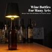 Wireless Bottle Lamp,RGB Modes & 3 Color Wine Bottle Lights with 2800 mAh Battery,Touch Dimming Wireless lamp,Portable Rechargeable LED Desk Lamp (1PCS)