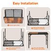 Folding Grill Table, Portable Camping Table with Extension Board,Height Adjustable Metal Table,Lightweight OutdoorTable for Camping, Picnic and BBQ